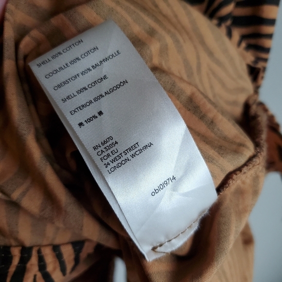 Maeve Tigresa Shirtdress size 10 NWT - Picture 6 of 7